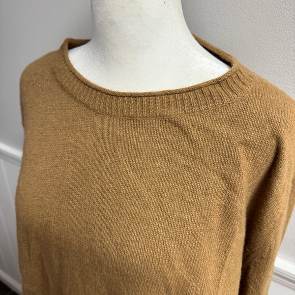 Jenni Kayne Everyday Sweater Long Sleeve Knit Pullover Wool Blend Brown Medium M - Picture 6 of 15